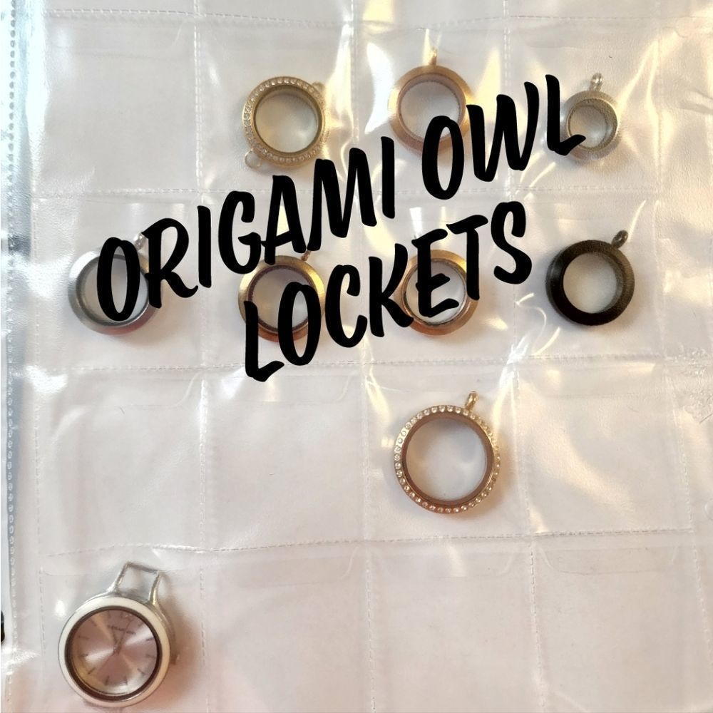 4/$30 🖤 ORIGAMI OWL  LOCKETS MINI SMALL MEDIUM LARGE ALL COLORS NWOT